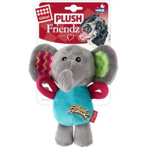 GiGwi Plush Friendz Tug Dog Toy (Elephant) cat dry food crunchy cat food fish formula dry cat food adult cat kibble kitten dry food