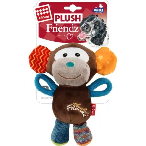 GiGwi Plush Friendz Tug Dog Toy (Monkey) cat dry food crunchy cat food fish formula dry cat food adult cat kibble kitten dry food