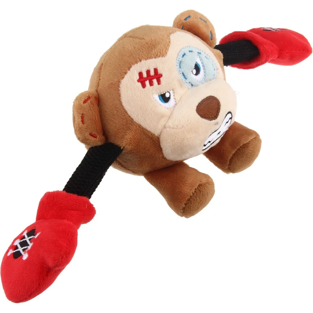 GiGwi Rock Zoo Bungee Plush Dog Toy (Monkey)