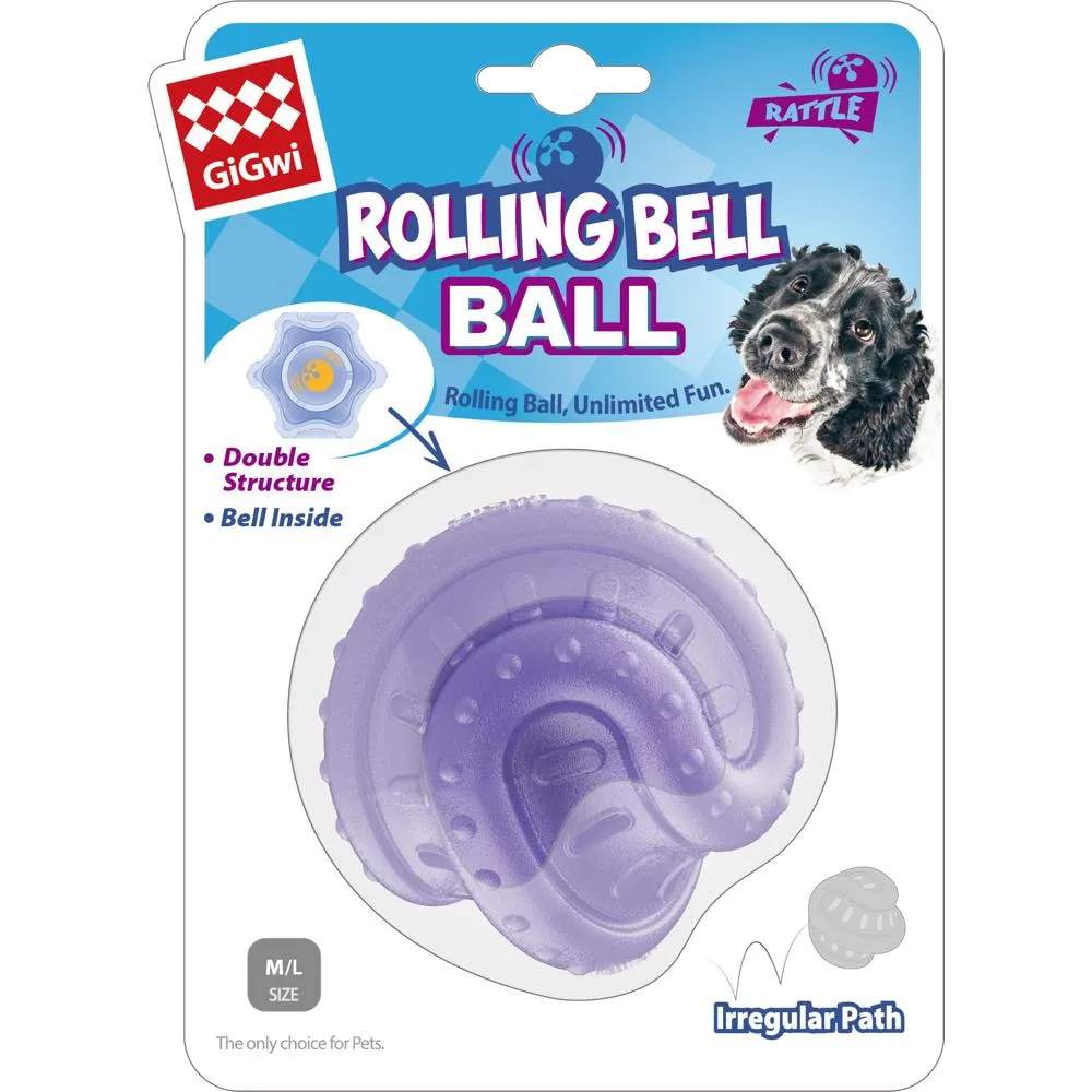 GiGwi Rolling Bell Ball Dog Toy dog harness dog training collar dog safety vest dog seatbelt dog ID tag