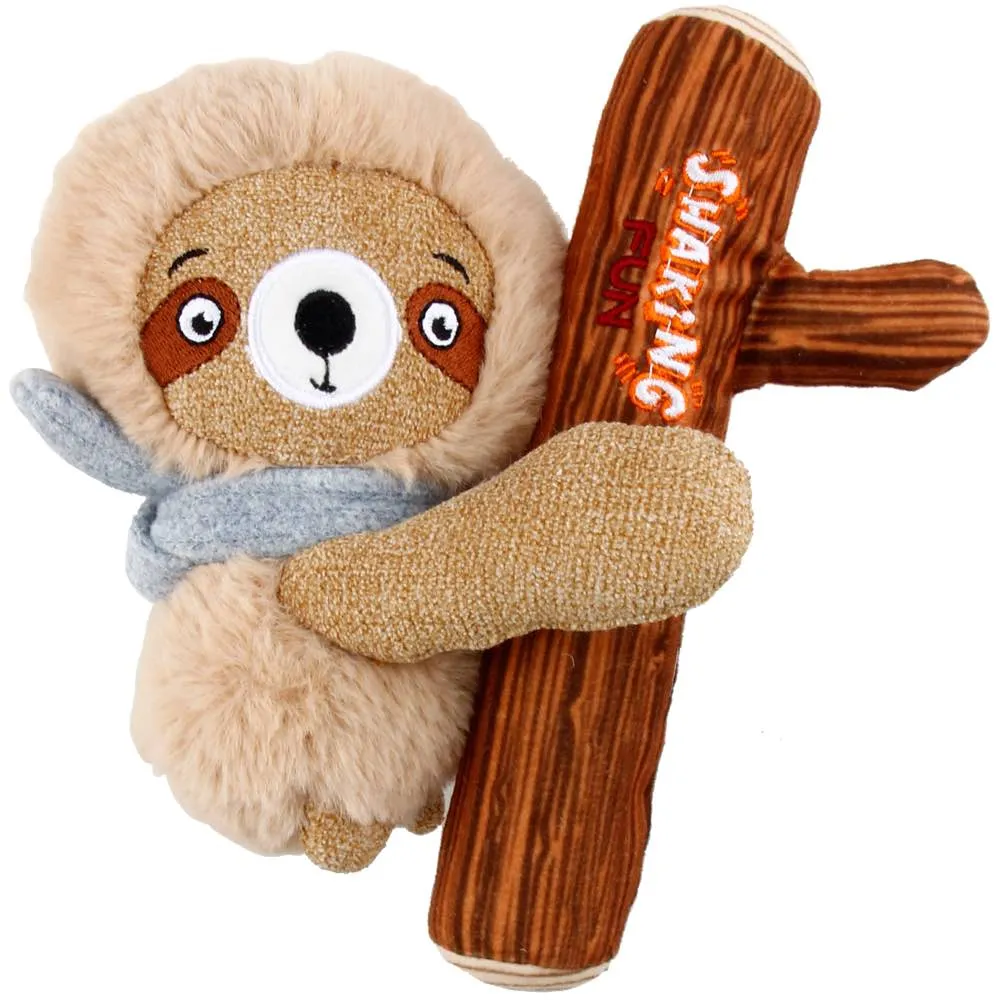 GiGwi Shaking Fun 2-In-1 Plush Dog Toy (Sloth)
