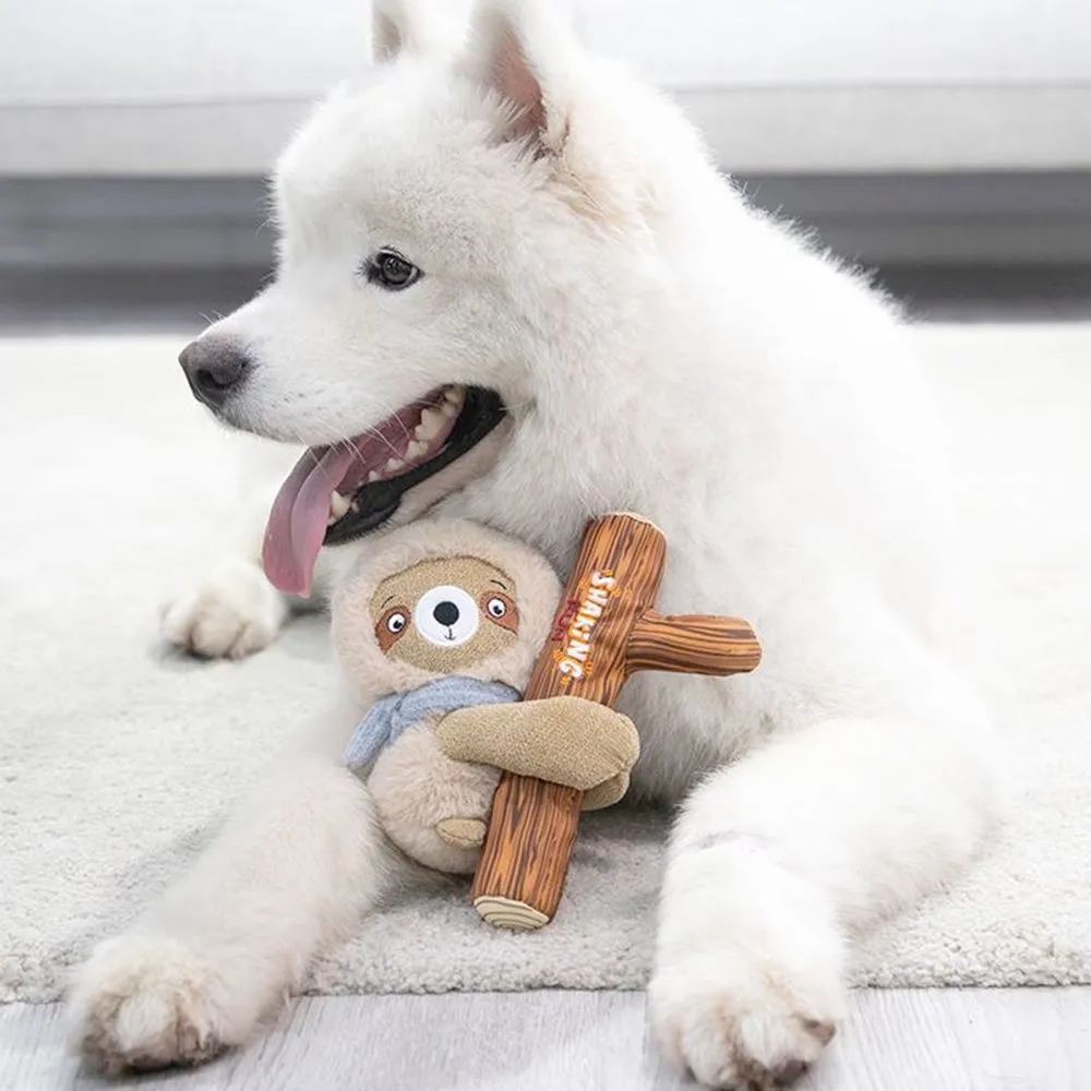 GiGwi Shaking Fun 2-In-1 Plush Dog Toy (Sloth)