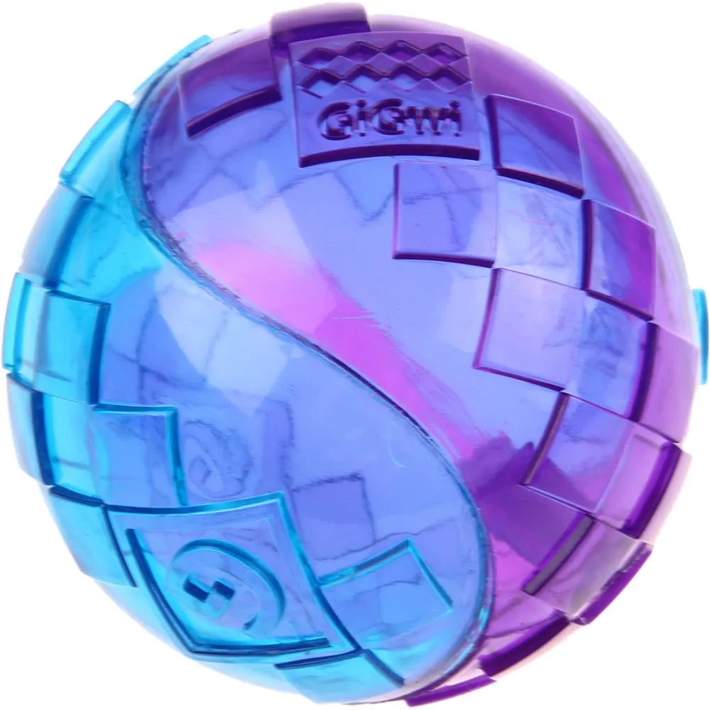 GiGwi Squeaky Ball Dog Toy (Purple/Blue)