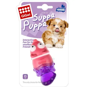 GiGwi Suppa Puppa Fox TPR Dog Toy (Pink/Purple) dog puzzle toy dog slow feeder dog treat ball dog brain toy dog feeder toy