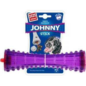 GiGwi Treat Dispenser Johnny Stick TPR Dog Toy (Purple/Red) dog bones rawhide chew sticks dog jerky bacon bone