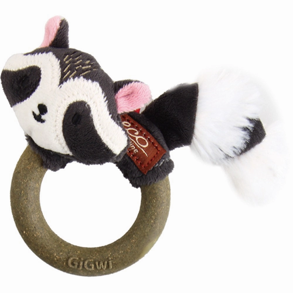 GiGwi Eco Catch & Scratch Silvervine Ring Cat Toy (Raccoon) cat treats catnip grass for cats organic cat grass cat grass seeds
