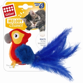 GiGwi Melody Chaser Motion Activated Cat Toy (Parrot) cat treats catnip grass for cats organic cat grass cat grass seeds