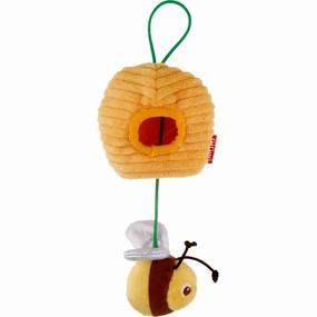 GiGwi Rookie Hunter Treat Dispensing Plush Cat Toy (Bee With Beehive) cat treats catnip grass for cats organic cat grass cat grass seeds