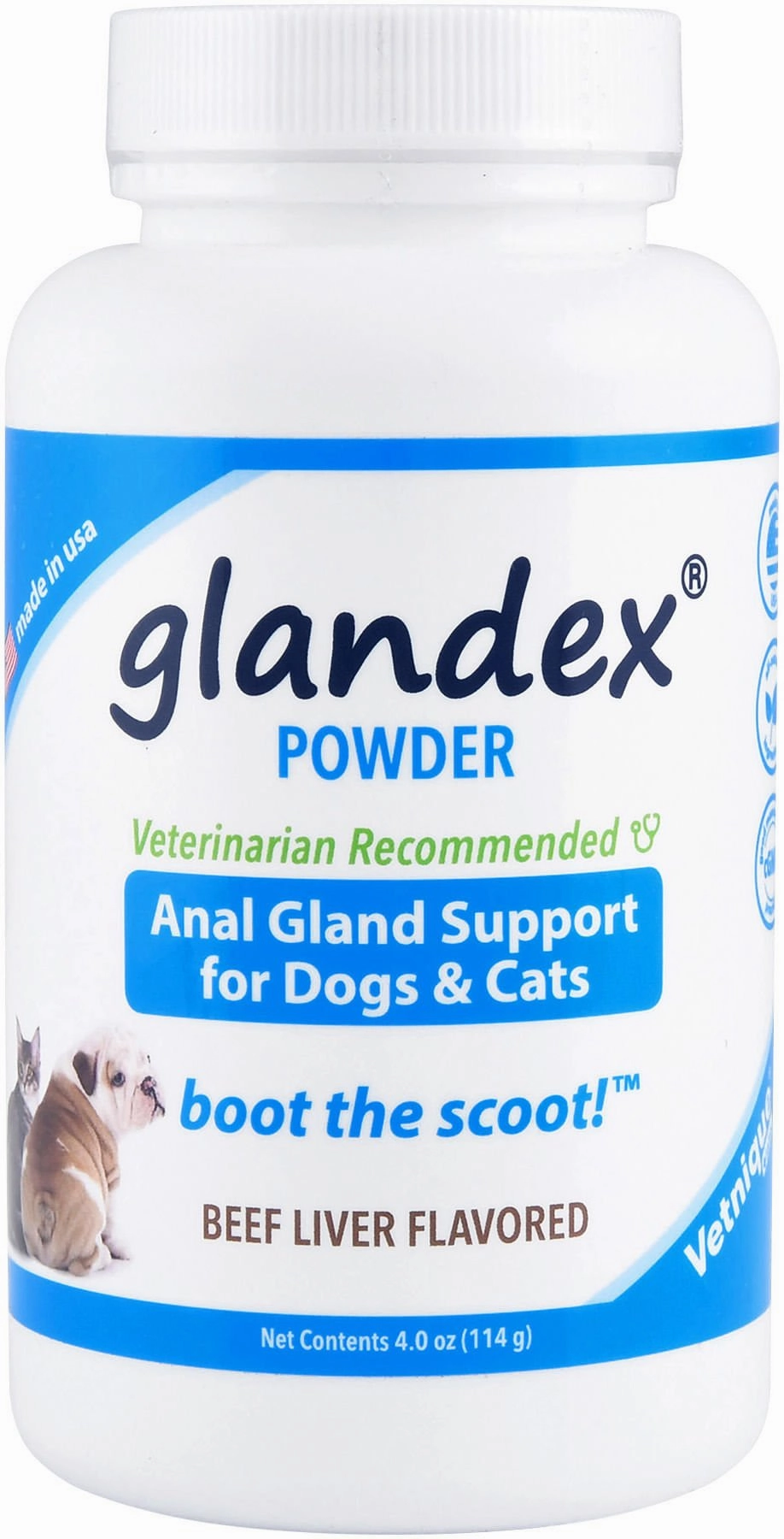Glandex Powder for Dogs and Cats, Beef Liver Flavor