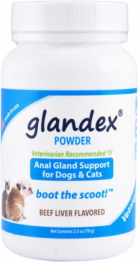 Glandex Powder for Dogs and Cats, Beef Liver Flavor cat grooming cat shampoo cat conditioner cat comb cat grooming glove