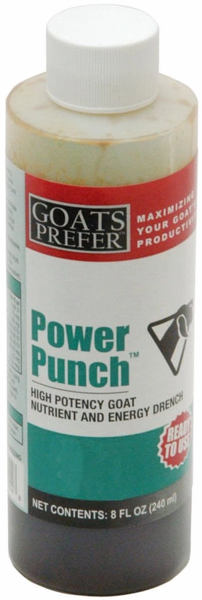 Goats Prefer Power Punch Nutrient & Energy Drench, 8 oz wet cat food canned food for cats gravy cat cans soft texture cat food wet pouches