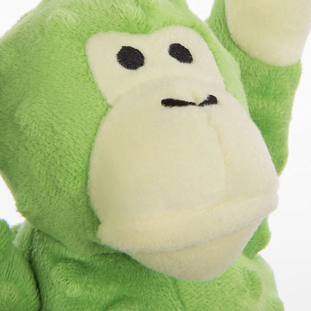 Godog Crazy Tugs Monkey with Chew Guard Large Lime