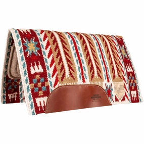 Good Medicine "Morning Star" Saddle Pad, Cream/Tan/Red/Brown, 38" x 34" cat fur care cat grooming tools cat deshedding brush cat bath kit cat nail trimmer