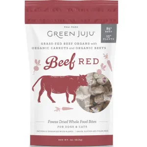 Green Juju Beef Red Grain-Free Freeze-Dried Raw Treats & Food Toppers For Cats & Dogs dog toys interactive dog toy plush dog toy dog rope toy squeaky toy