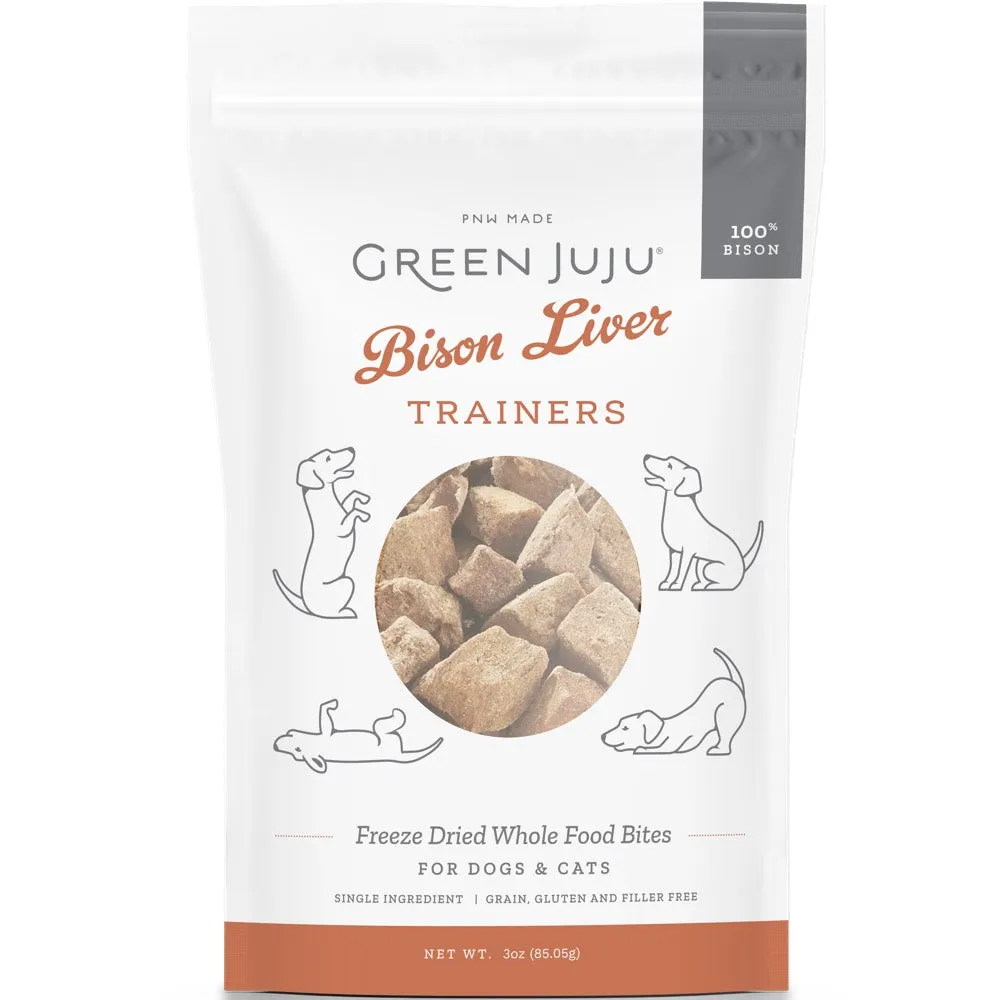 Green Juju Bison Liver Trainers Grain-Free Freeze-Dried Raw Treats For Cats & Dogs 3oz chicken fence goat pen animal fencing electric fencing portable livestock fence