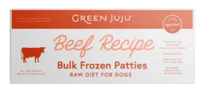 Green Juju Frozen Dog Food - Beef Recipe Patties 18lb Box livestock health goat wellness poultry spray cattle health aid goat nutrition