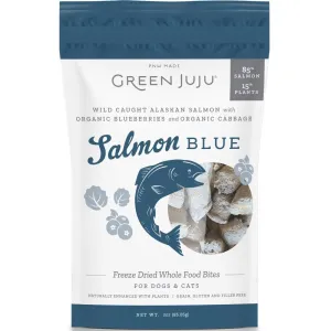 Green Juju Salmon Blue Grain-Free Freeze-Dried Raw Treats & Food Toppers For Cats & Dogs dog toys interactive dog toy plush dog toy dog rope toy squeaky toy