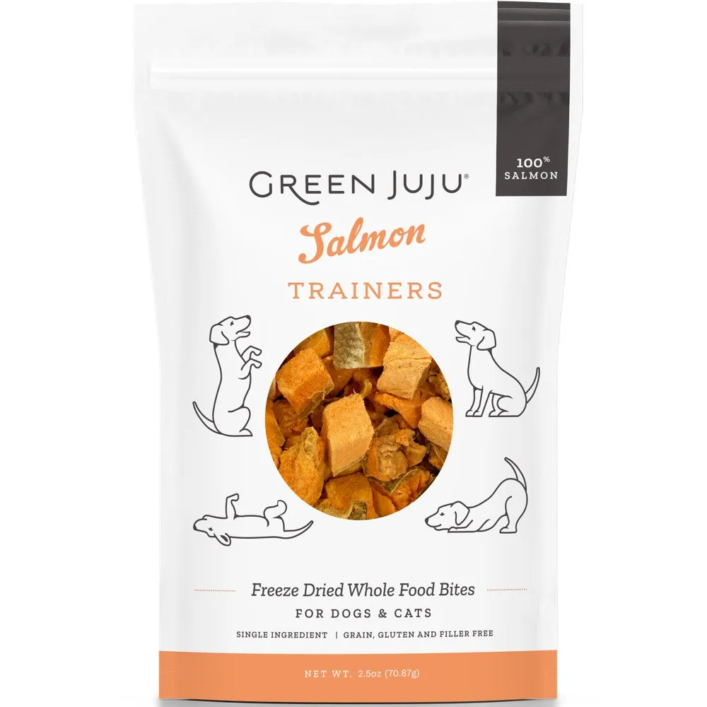 Green Juju Salmon Trainers Grain-Free Freeze-Dried Raw Treats For Cats & Dogs 2.5oz chicken fence goat pen animal fencing electric fencing portable livestock fence