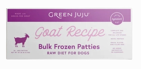 Green Juju Frozen Dog Food - Goat Recipe Patties 18lb Box livestock health goat wellness poultry spray cattle health aid goat nutrition