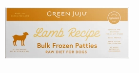 Green Juju Frozen Dog Food - Lamb Recipe Patties 18lb Box livestock health goat wellness poultry spray cattle health aid goat nutrition