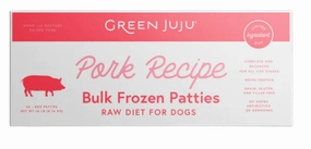 Green Juju Frozen Dog Food - Pork Recipe Patties 18lb Box livestock health goat wellness poultry spray cattle health aid goat nutrition