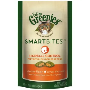 Greenies Feline Smart Bites Hairball Control Chicken Cat Treats cat supplies cat house cat tree cat feeder cat collar