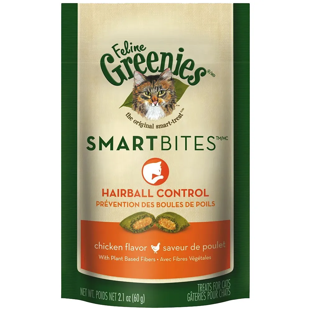 Greenies Feline Smart Bites Hairball Control Chicken Cat Treats cat supplies cat house cat tree cat feeder cat collar