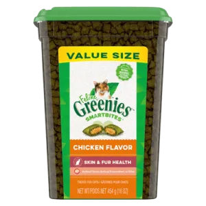 Greenies Feline Smartbites Healthy Skin & Fur Chicken Flavor Cat Treats cat treats toys for cats cat hair remover cat cleaning supplies cat food bowl