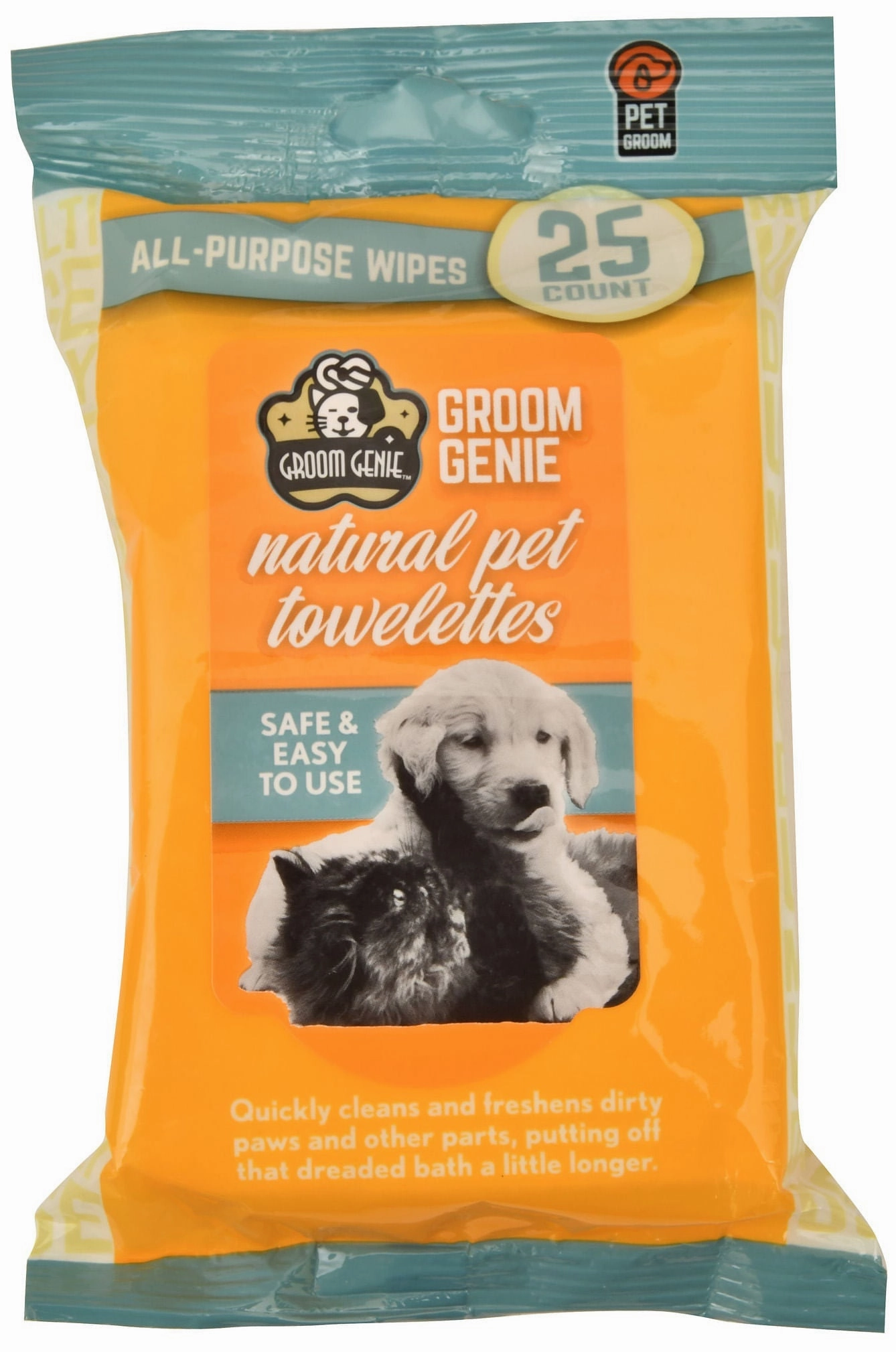 Groom Genie Everyday Clean Pet Wipes cat grooming cat shampoo cat conditioner cat comb cat grooming glove