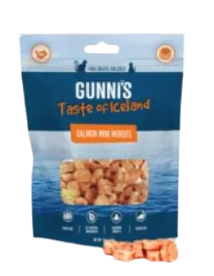 Gunni's Cat Treats Salmon Mini Morsels 1.5oz Bag cat toys interactive cat toys cat teaser wand cat balls cat laser pointer