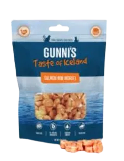 Gunni's Cat Treats Salmon Mini Morsels 1.5oz Bag cat toys interactive cat toys cat teaser wand cat balls cat laser pointer