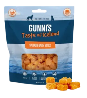 Gunni's Dog Treats Salmon Baby Bites 2.5oz Bag goat vitamins sheep health poultry medicine livestock supplement animal wellness