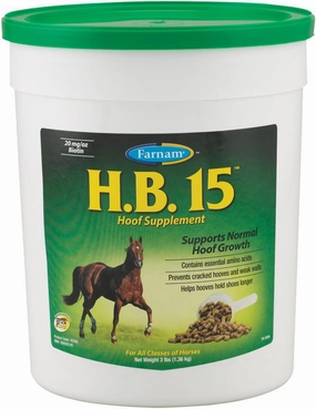 H.B. 15 Hoof Pellets for Horses poultry remedies poultry supplement goat vitamins sheep probiotics animal health boost