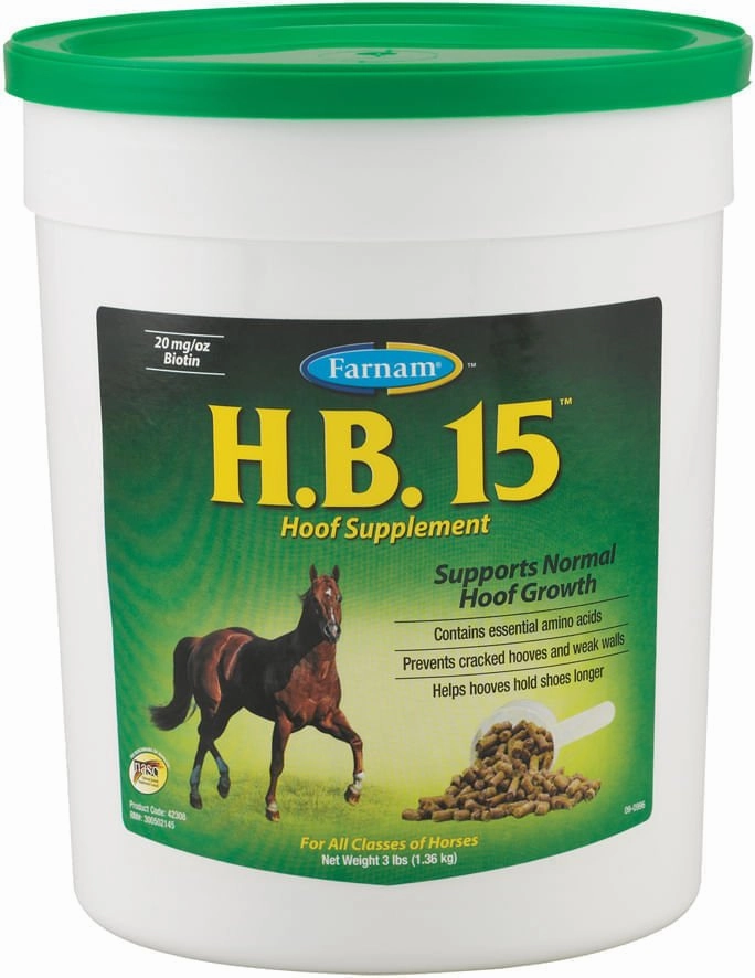 H.B. 15 Hoof Pellets for Horses poultry remedies poultry supplement goat vitamins sheep probiotics animal health boost