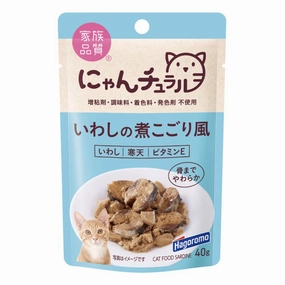 Hagoromo Nyan Natural Sardine Nikogori Pouch Cat Food 40g x 12 natural cat food soft cat treats freeze dried cat food organic cat treats indoor cat food