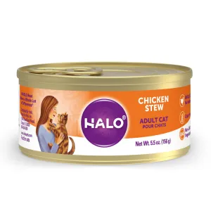 Halo Holistic Grain Free Adult Chicken Stew Canned Cat Food cat calming diffuser cat stress relief anxiety cat treats cat relaxing spray pet mood aid