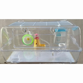 Hamster Transparent Cage 60cm x 46cm x 36cm (BR62) bird cage parrot food bird toys bird perch bird treats