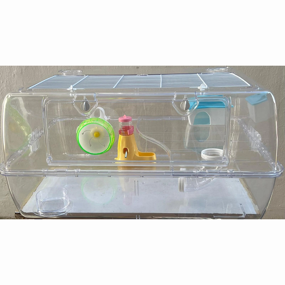 Hamster Transparent Cage 60cm x 46cm x 36cm (BR62) bird cage parrot food bird toys bird perch bird treats