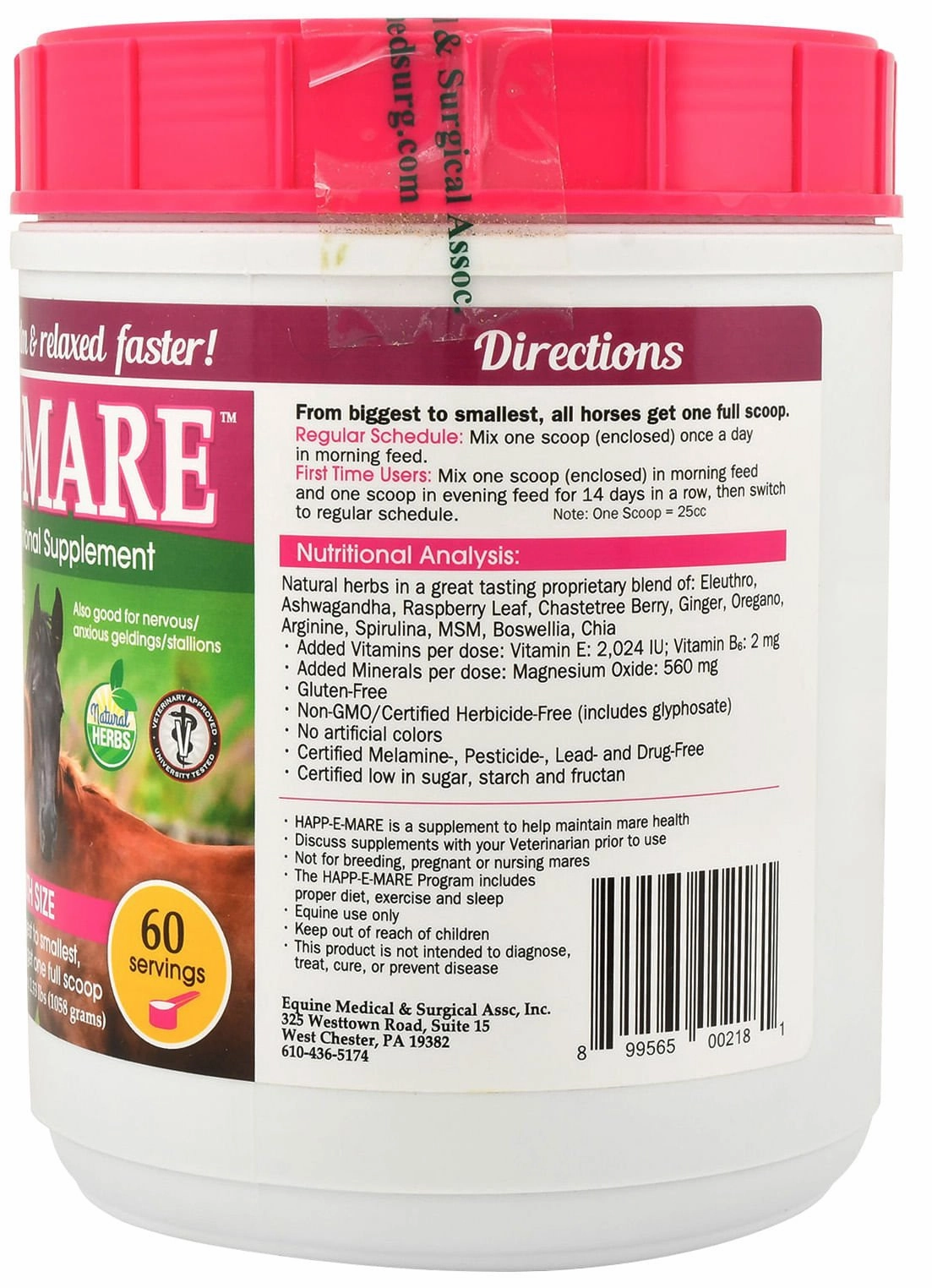 HAPP-E-MARE Nutritional Horse Supplement for Mares