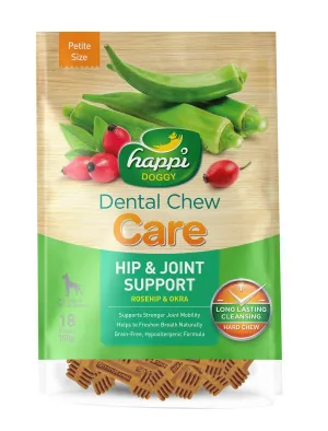 Happi Skippi (Doggy) Care Rosehip & Okra Hip & Joint Support Grain-Free Dental Dog Chews 150g dog toys interactive dog toy plush dog toy dog rope toy squeaky toy