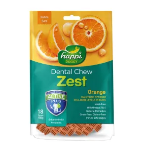 Happi Skippi (Doggy) Zest Petite Orange Dental Dog Chew 150g dog toys interactive dog toy plush dog toy dog rope toy squeaky toy