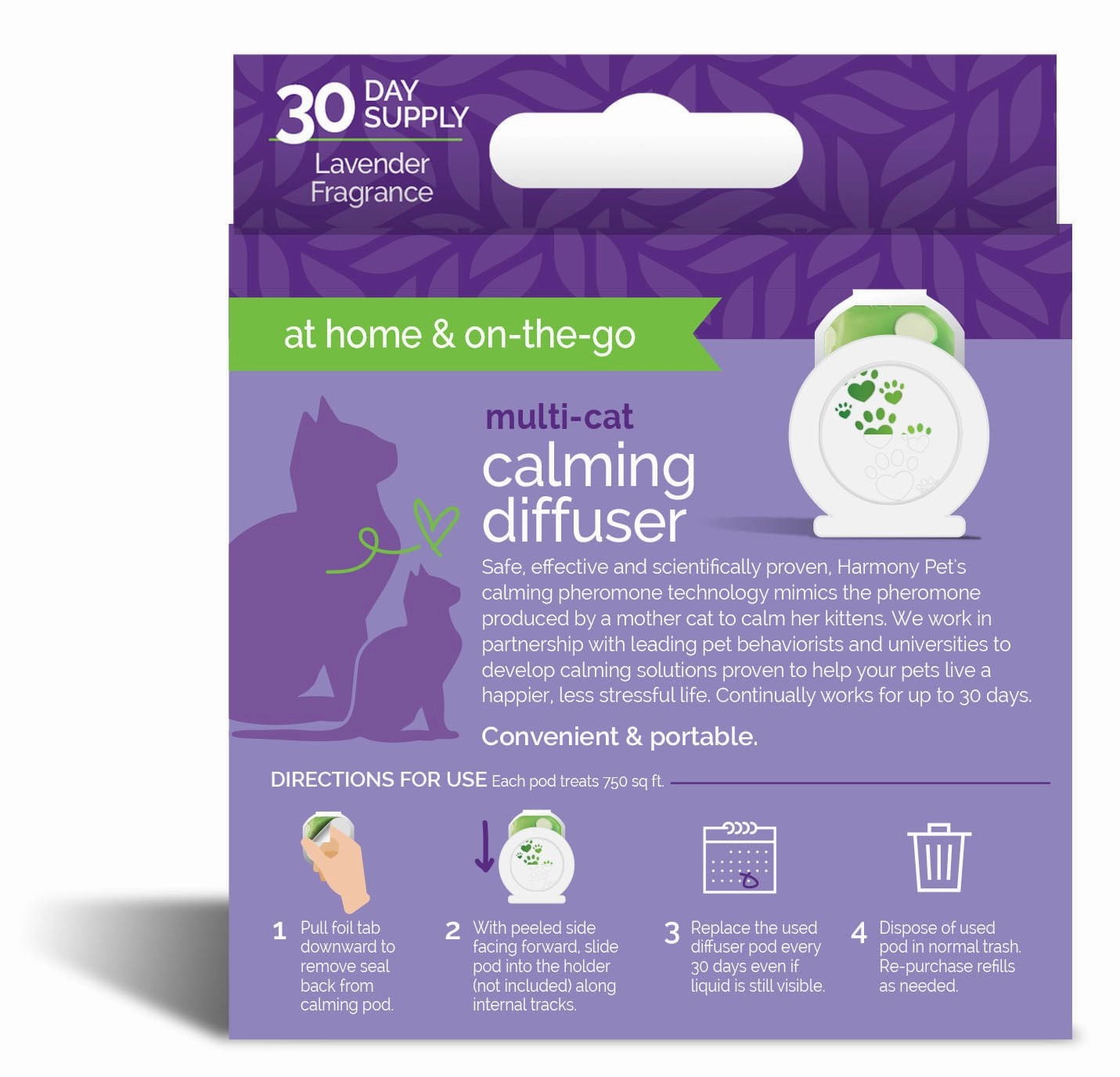 Harmony Pet Calming Home Diffuser for Cats & Refills