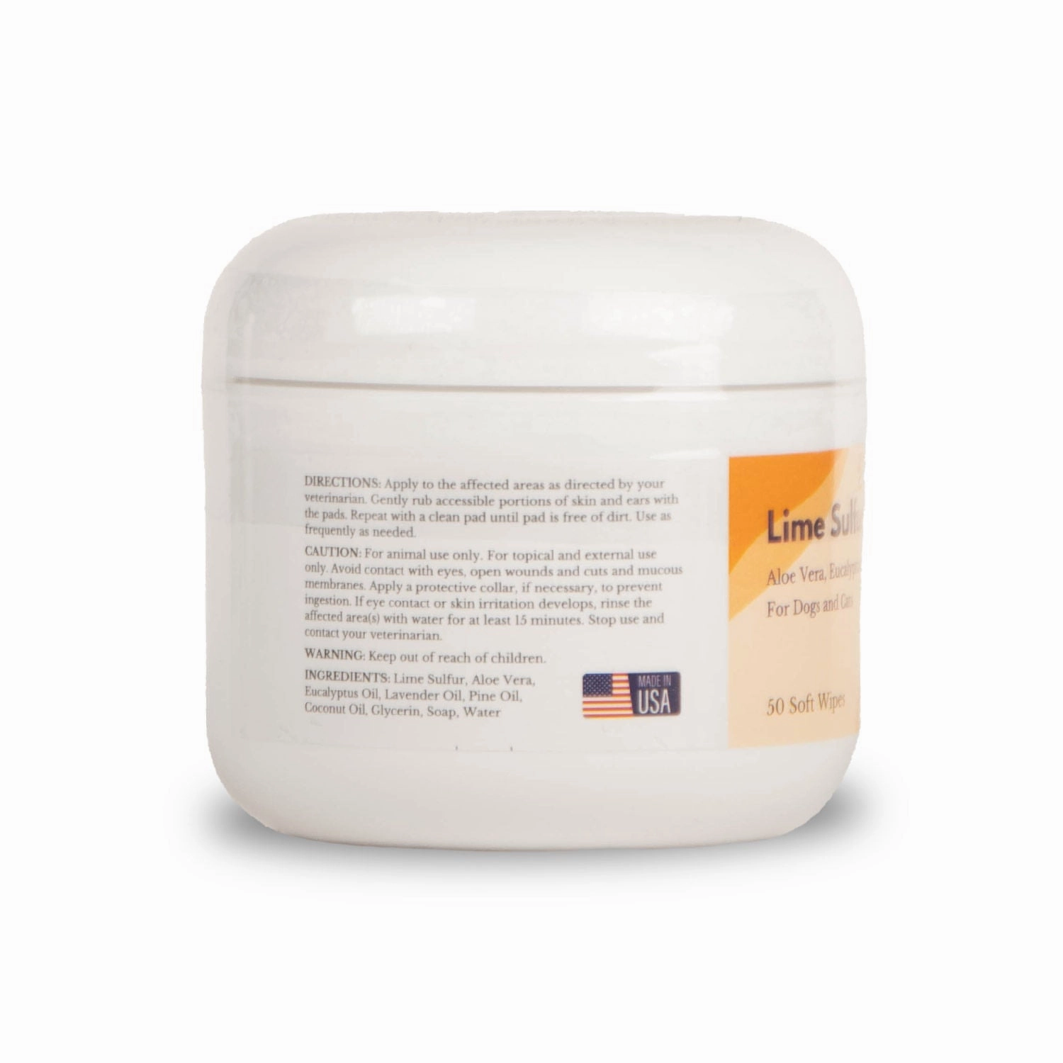 Healthy Paw Lifes Lime Sulfur Wipes (50 ct, 2" Skin Soothe Wipes)