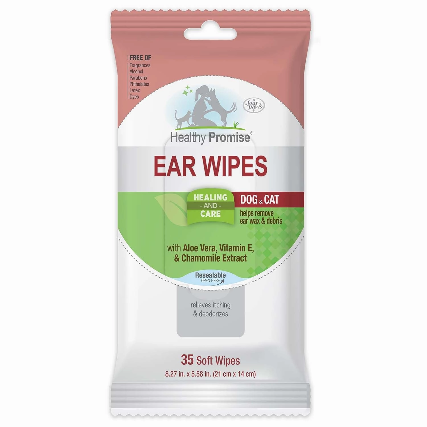 Healthy Promise Cat & Dog Ear Wipes, 35 ct cat scratchers cat towers cat window perch cat heating pad cat calming spray