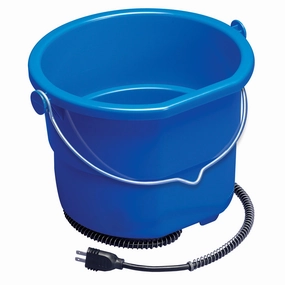 Heated Flat Back Bucket with Built-in Thermostat chicken supplies backyard chicken coop accessories poultry food chicken vitamins
