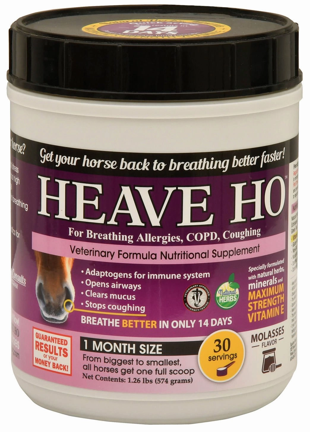 Heave Ho Horse Breathing Supplement, 30 Day Supply tuff dog toys durable toys for dogs chew tested toys hard chew toy strong plush