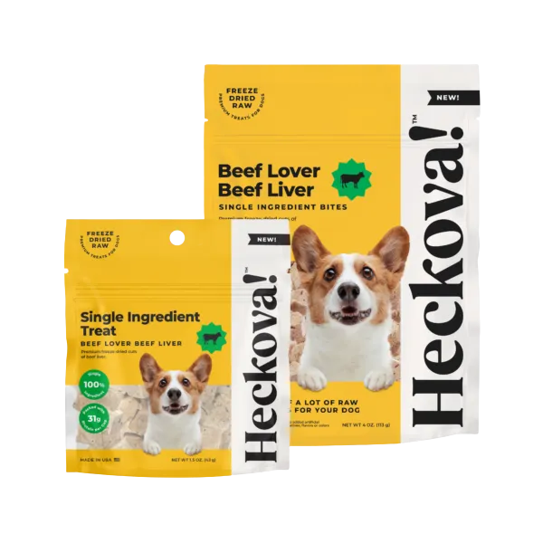 Heckova! Beef Lover Beef Liver Single Ingredient Bites for Dogs 14oz Bag goat vitamins sheep health poultry medicine livestock supplement animal wellness