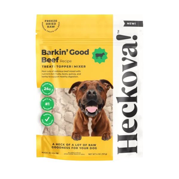Heckova! Chop Barkin' Good Beef for Dogs 4oz Bag goat vitamins sheep health poultry medicine livestock supplement animal wellness