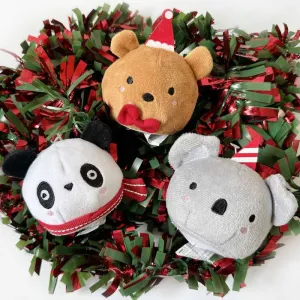 Hey Cuzzies Beary Christmas Mochi Plush Dog Toys dog harness dog training collar dog safety vest dog seatbelt dog ID tag