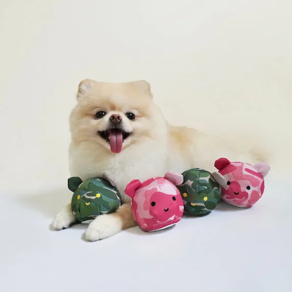 Hey Cuzzies Camou Mochi Plush Dog Toy